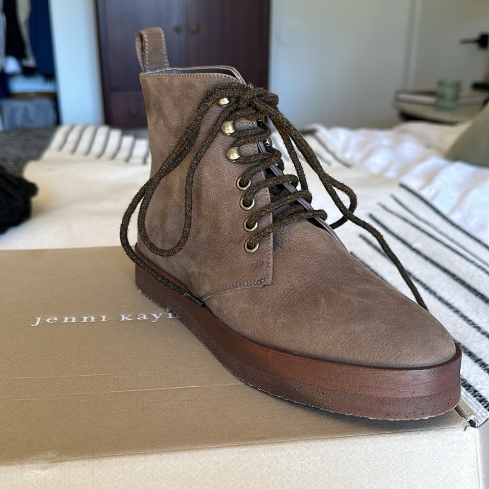 Jenni Kayne Canyon Oiled Leather Boots. Brand new in box, never worn. Size 36